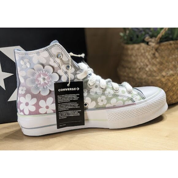 NIB Converse Chuck Taylor All Star Lift Platform Gradient Flowers Hi Tops W9.5 - Picture 9 of 15